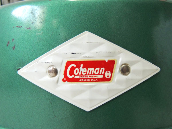 Coleman・ダイヤロゴ コールマン・ビンテージ・ウォータージャグ・グリーンメタリック・1ガロン