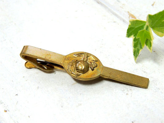 ミリタリー・海軍モチーフ イーグル・SWK・ヴィンテージ・タイピン・ゴールドトーン・US