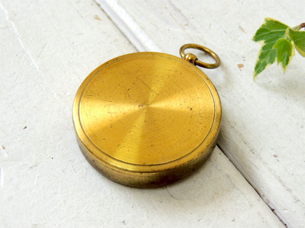 【GERMANY】方位磁石・ドイツ製・アンティーク・コンパス・キーホルダー・アウトドア・登山