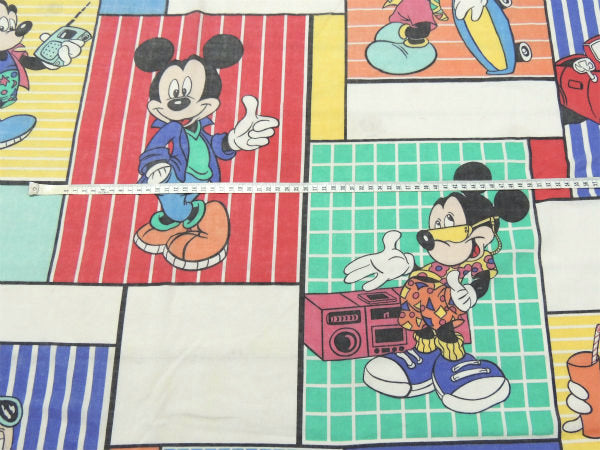【ミッキーマウス】ディズニー・クールミッキー・ヴィンテージ・ユーズドシーツ(ボックスタイプ) USA