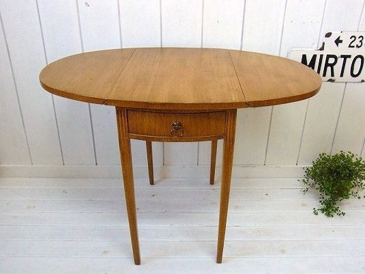 引き出し付き・木製・アンティーク・バタフライ・コーヒーテーブル/机 USA