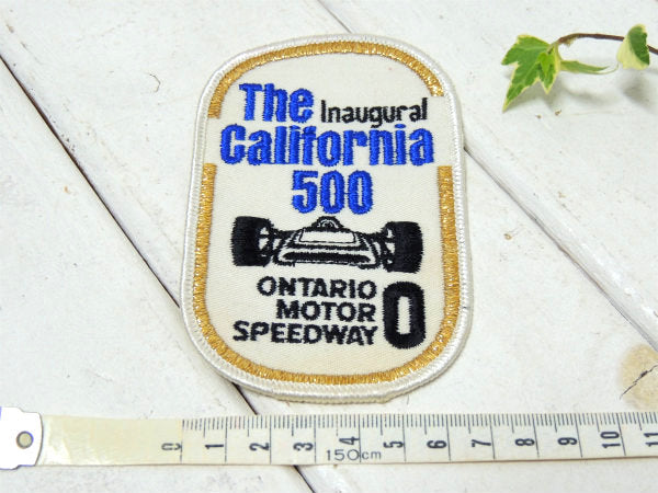 【カリフォルニア・レーシング】スピードウェイ・アドバタイジング・ヴィンテージ・刺繍・ワッペン・USA