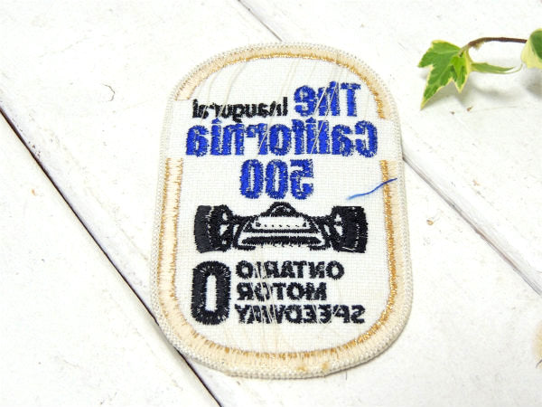 【カリフォルニア・レーシング】スピードウェイ・アドバタイジング・ヴィンテージ・刺繍・ワッペン・USA