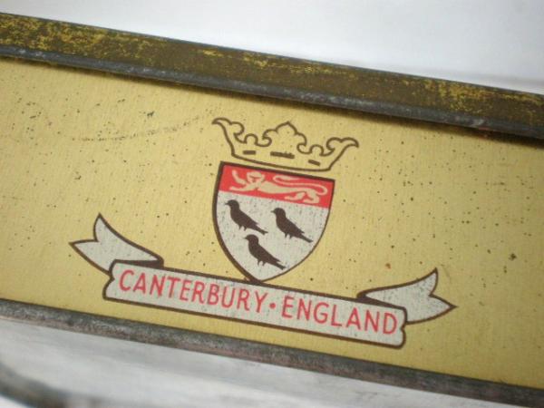 ENGLAND イギリス カンタベリー 大聖堂 ビンテージ・ティン缶・トフィー缶 写真・ブリキ缶