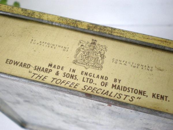 ENGLAND イギリス カンタベリー 大聖堂 ビンテージ・ティン缶・トフィー缶 写真・ブリキ缶