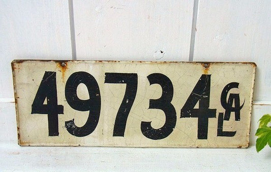 カリフォルニア州のアンティーク・OLDナンバープレート/カーライセンス・プレート USA