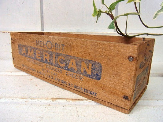 【Mel-O-Bit AMERICAN】木製・アンティーク・チーズボックス/木箱 USA