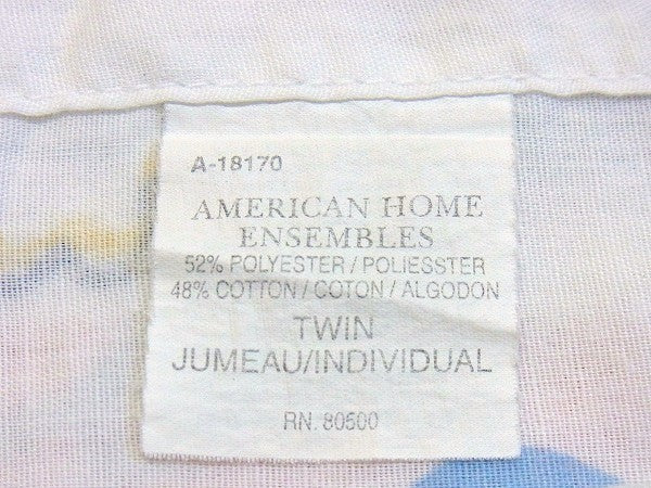 犬・ネコ・うさぎ・ブタ・動物柄・ヴィンテージ・USEDフラットシーツ(1/2) USA