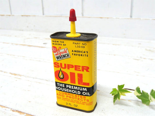 Liquid Wrench イエロー・リキッドレンチ・ヴィンテージ・オイル缶・USA・ハンディ