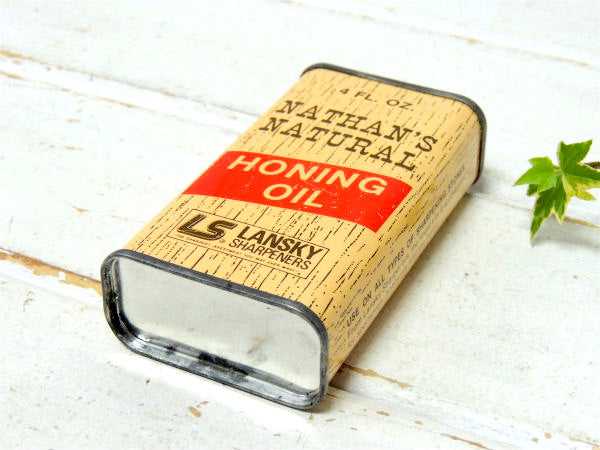 NATHAN'S・NATURAL ・HONING OIL・ヴィンテージ・オイル缶・ハンディ・ナイフ
