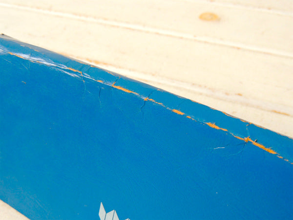 青色クラフト紙製・ヴィンテージ・エキスパンディングファイル・小切手ケース・書類ケース