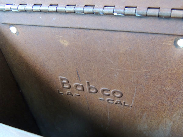 【Babco LOS ANGLES】ブラウン色・新聞受け付き・アンティーク・メールボックス/郵便受け