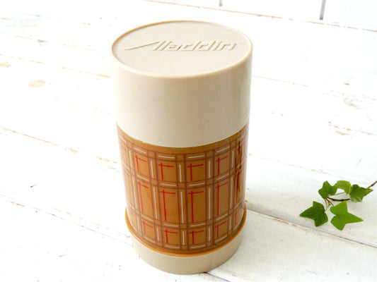 【Aladdin】チェック柄・アラジン・サーモス・ヴィンテージ・水筒・スープジャー USA