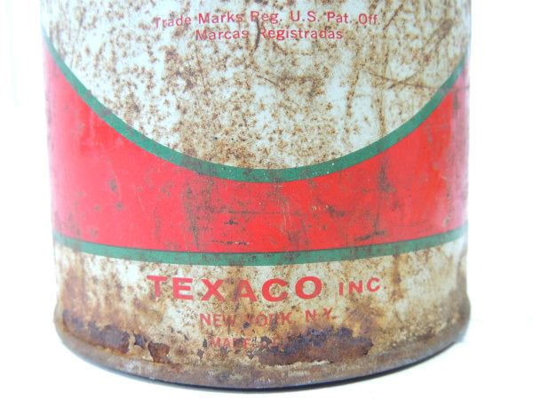 【TEXACO MOTOR OIL★】テキサコ・ヴィンテージ・オイル缶・USA