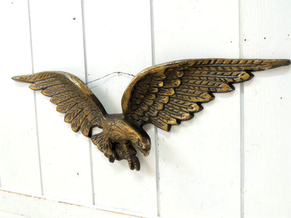 翼を広げた イーグル ヴィンテージ・壁飾り・ウォールデコ・鷲・鋳物・看板