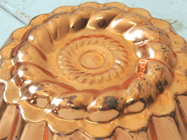 【ポルトガル製】銅製・アンティーク・モールド・菓子型・壁飾り・クグロフ