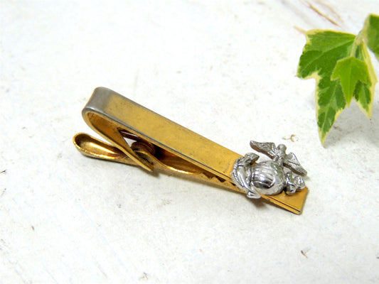 ミリタリー・海軍 US イーグル&アンカー・ヴィンテージ・タイピン・ゴールドトーン