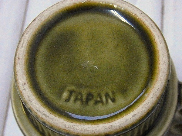 きのこ柄・陶器製・ヴィンテージ・マグカップ/マッシュルーム