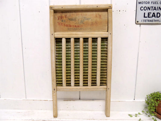 【THE FEDERAL WASHBOARD CO】木製のヴィンテージ・ウォッシュボード/洗濯板