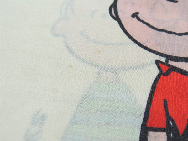 【スヌーピー】USA!ピーナッツの仲間・70'sヴィンテージ・ユーズド・ピロケース/枕カバー