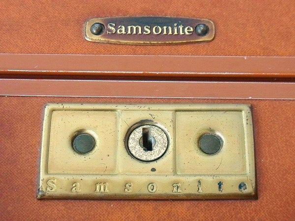 【Samsonite】サムソナイト・キャメル色・ヴィンテージ・スーツケース/トランク　USA