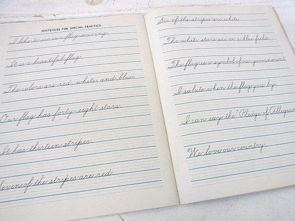 筆記体・アルファベット・50'sアンティーク・練習帳/学習帳 USA