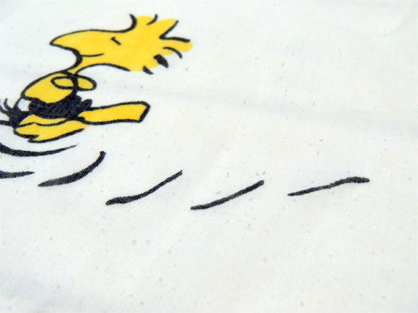 【スヌーピー】ピーナッツの仲間・ベッドタイム柄・70'ヴィンテージ・ユーズドシーツ(ボックスタイプ)