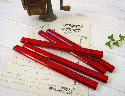 ノベルティ・デッドストック・ヴィンテージ・鉛筆/カーペンターペンシル/大工鉛筆 USA