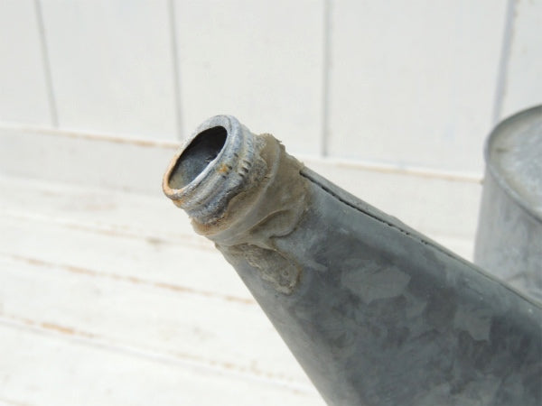 ガーデニング US シャビーなブリキ製・アンティーク・ジョウロ・ウォータリングカン・じょうろ USA