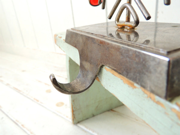 【雪の結晶】メタル製・ヴィンテージ・クリスマス靴下フック/オーナメント/フック/インテリア USA