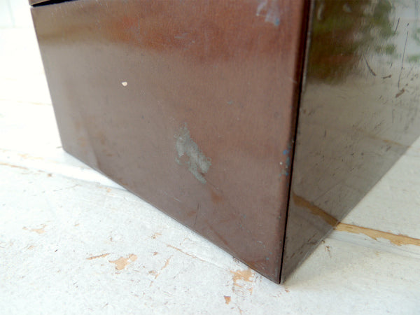 【John Oster】ブラウンカラー・メタル製・ヴィンテージ・工具箱・ツールボックス・ツールケース