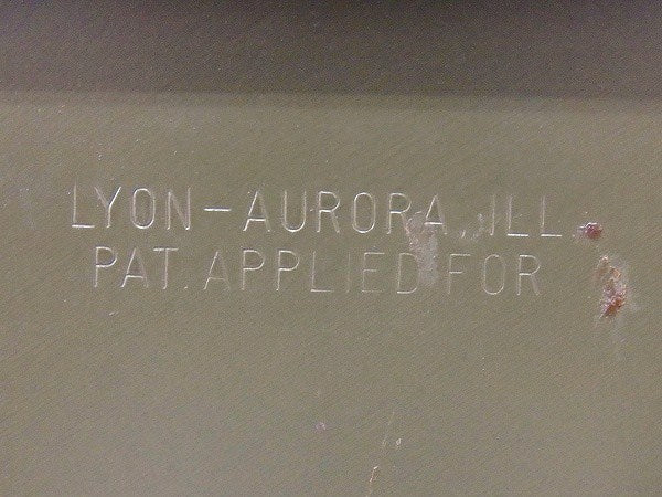 【LYON AURORA】工業系・メタル製・ヴィンテージ・工具・収納ボックス/メタルケースC　USA