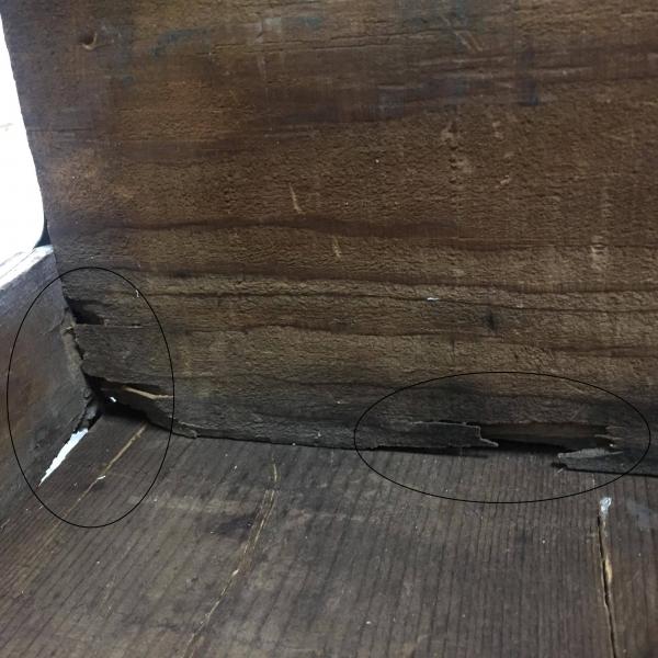 Sprig ドリンク・ホワイト・ヴィンテージ・木箱・ウッドボックス・シャビー・ガーデニング USA