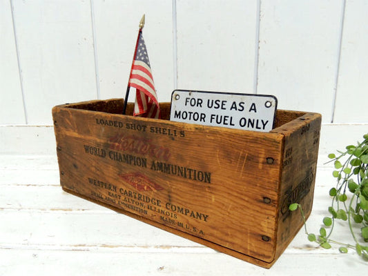 【Western Cartridge Co】弾薬・アンティーク・ウッドボックス・木箱 USA