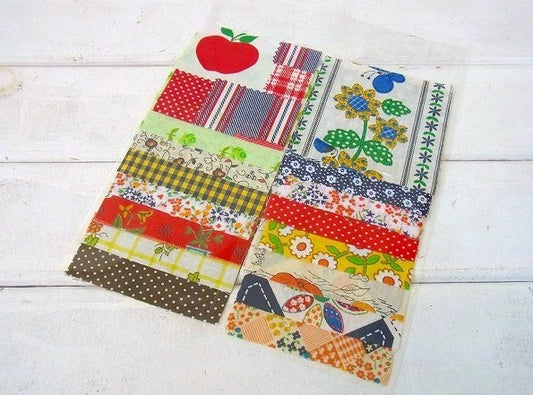 ヴィンテージ ファブリック・はぎれセット・10㎝角16枚入り USA