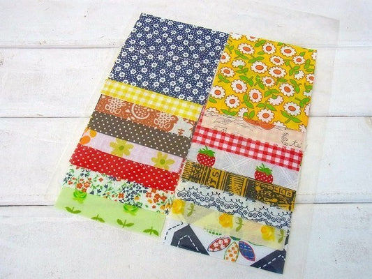 ヴィンテージ ファブリック・はぎれセット・10㎝角16枚入り USA