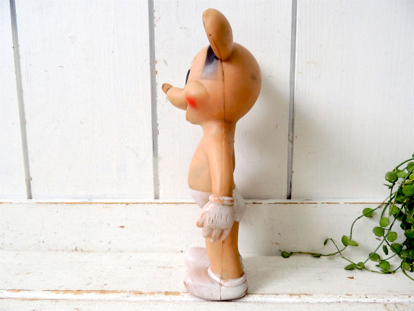【ミッキーマウス】USA製・サンラバー社・50'sヴィンテージ・ラバードール・ソフビ人形・TOY