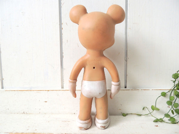 【ミッキーマウス】USA製・サンラバー社・50'sヴィンテージ・ラバードール・ソフビ人形・TOY