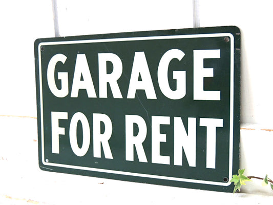 【GARAGE FOR RENT】ガレージ・レンタル・ヴィンテージ・オールドアメリカン・サイン・看板
