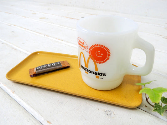 【Flintwood】カリフォルニア製・イエロー・ヴィンテージ・サービングトレイ/トレイ/プレート