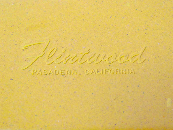 【Flintwood】カリフォルニア製・イエロー・ヴィンテージ・サービングトレイ/トレイ/プレート