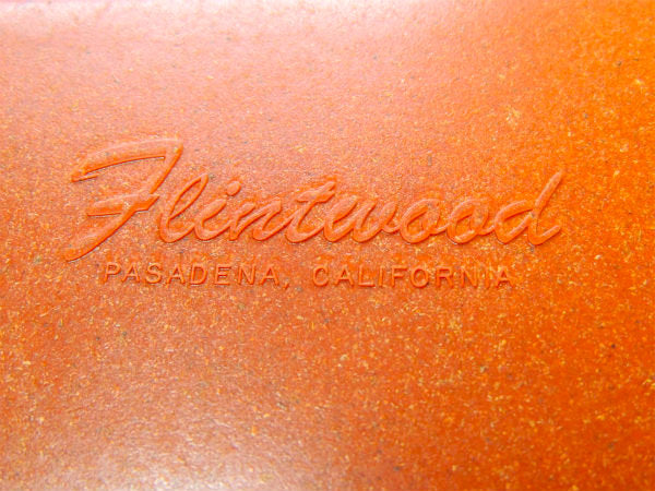 【Flintwood】カリフォルニア製・オレンジ色・ヴィンテージ・サービングトレイ/トレイ/プレート