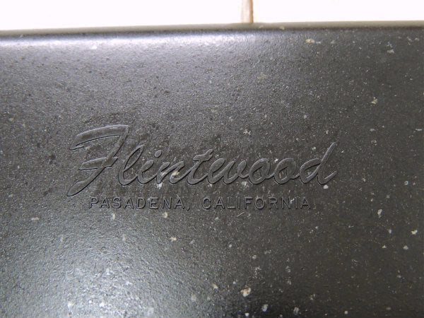 【Flintwood】カリフォルニア製・ミッドセンチュリー・黒色・ヴィンテージ・トレイ/プレート