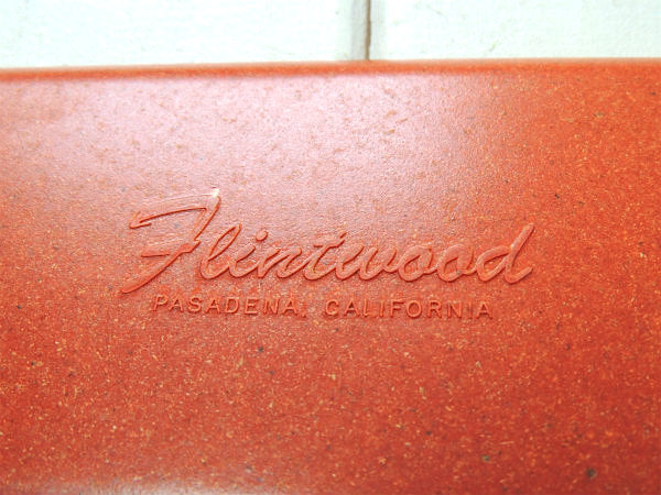 【Flintwood】カリフォルニア製・オレンジ色・ヴィンテージ・トレイ/プレート②