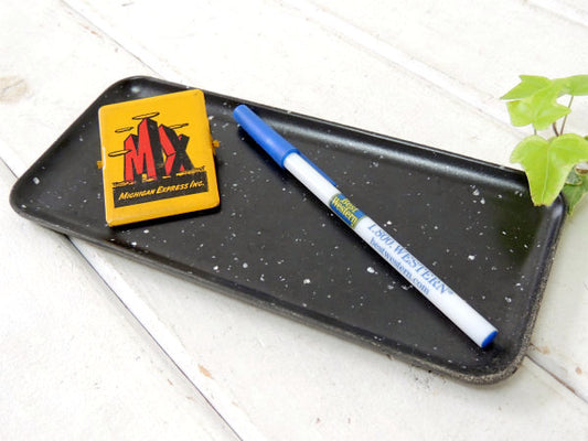 【Flintwood】カリフォルニア製・ミッドセンチュリー・黒色・ヴィンテージ・トレイ/プレート②