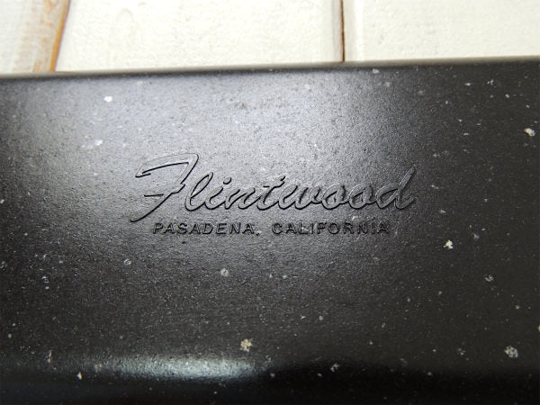 【Flintwood】カリフォルニア製・ミッドセンチュリー・黒色・ヴィンテージ・トレイ/プレート②