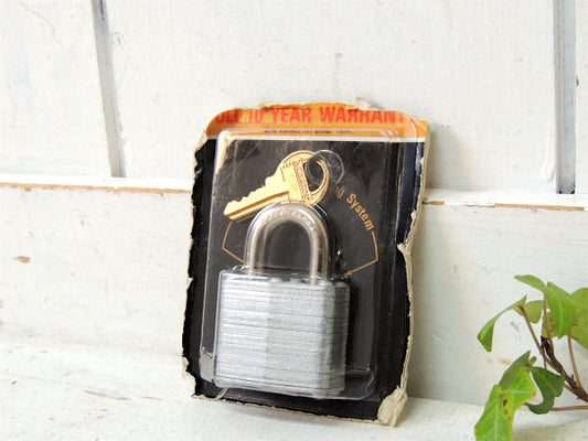 【Master・マスターロック】デッドストック・ビンテージ・南京錠・パッドロック・真鍮鍵2本