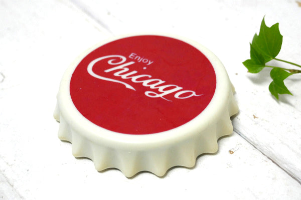 Enjoy Chicago シカゴ・スーベニア・ヴィンテージ・栓抜き・ボトルオープナー マグネット 磁石