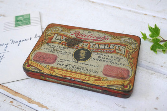 Rawleigh's Laxative タブレット ヴィンテージ ティン缶 ブリキ缶 ノスタルジック