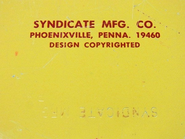 【SYNDICATE】花柄・ティン製・ヴィンテージ・レシピボックス/レシピ缶 USA